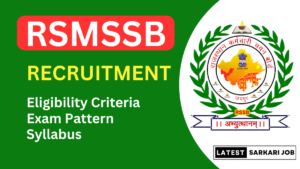 RSMSSB Junior Assistant Recruitment 2024
